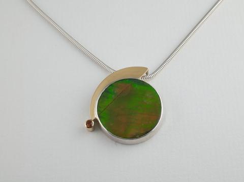 Ammolite Silver and Gold