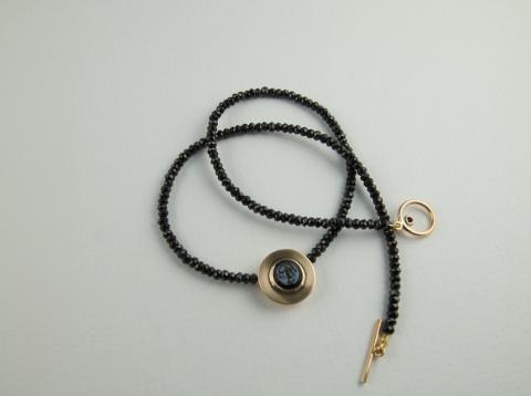 Gold and Black Spinel
